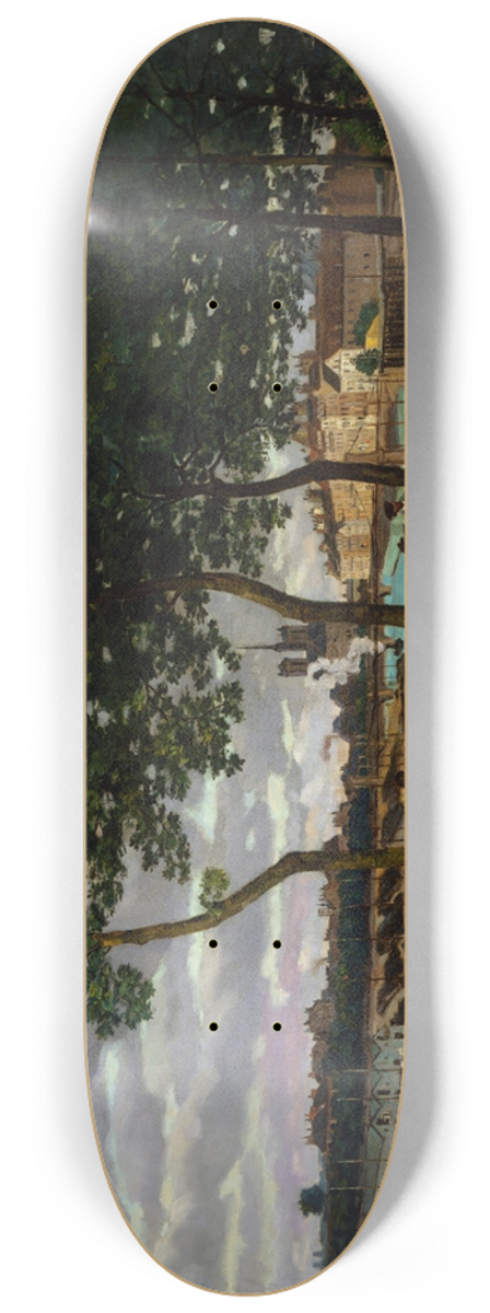 Armand Guillaumin - View of the Seine, Paris 8.25 inch art skate deck