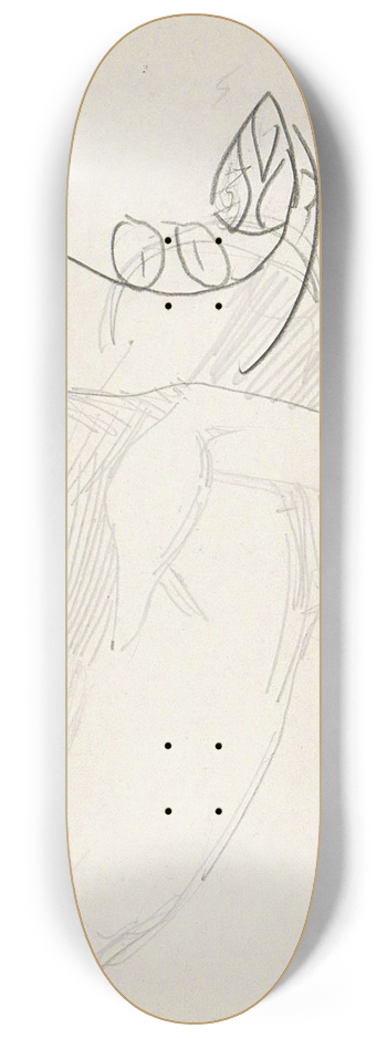 Reijer Stolk - Rug van een naakte figuur 8.25 inch art skate deck