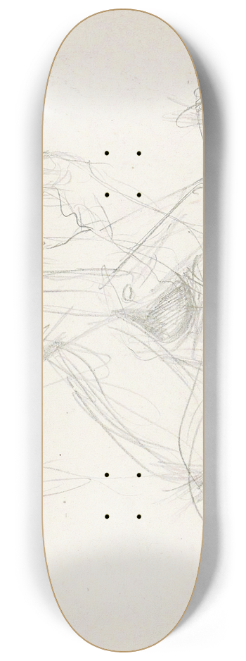 Reijer Stolk - Zittende naakte vrouw met een hoed 8.25 inch art skate deck