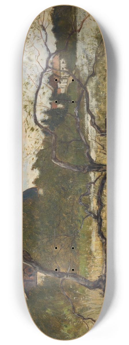 Reinhold Norstedt - Motif from Drottningholm 8.25 inch art skate deck