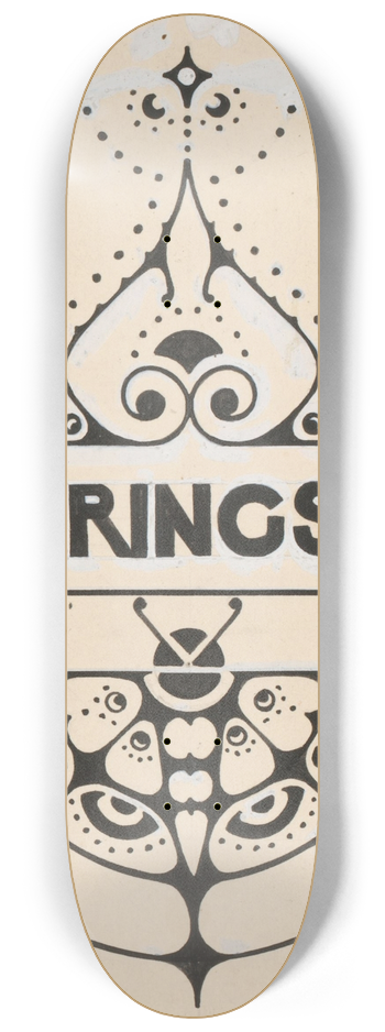 Reinier Willem Petrus de Vries - Ornament met vlinder 8.25 inch art skate deck