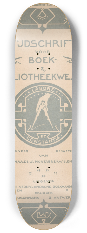 Reinier Willem Petrus de Vries - Tijdschrift voor boek- en bibliotheekwezen, maart-mei 8.25 inch art skate deck