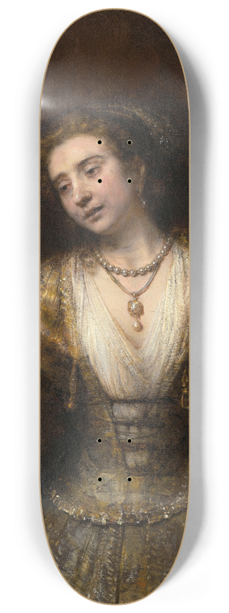 Rembrandt van Rijn - Lucretia 8.25 inch art skate deck