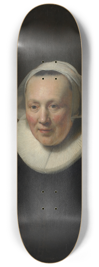Rembrandt van Rijn - Portrait of a Woman 8.25 inch art skate deck