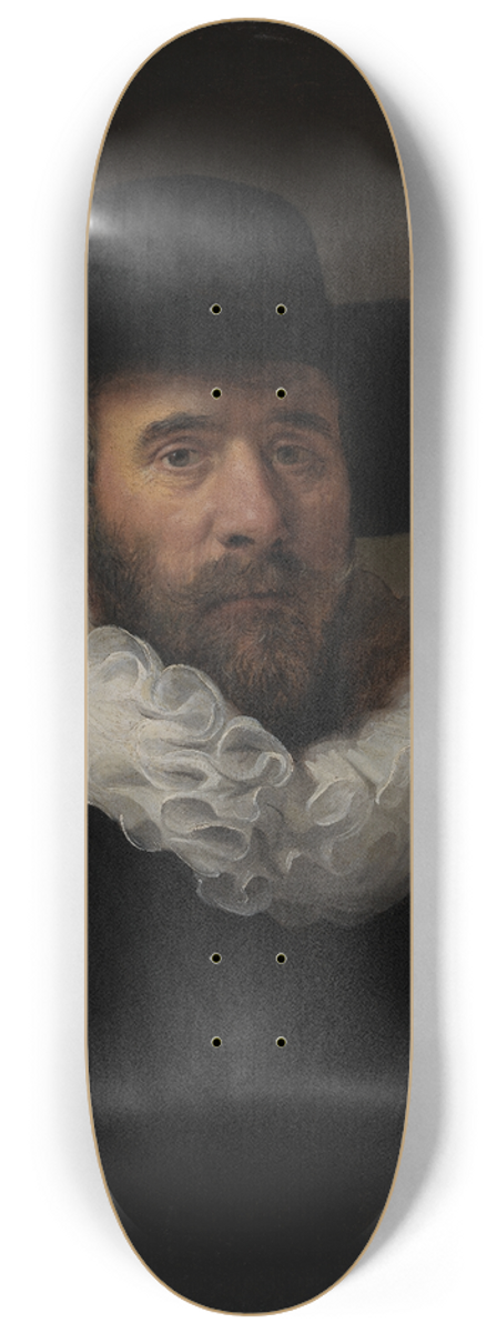 Rembrandt van Rijn - Portrait of Dirck Jansz. Pesser 8.25 inch art skate deck