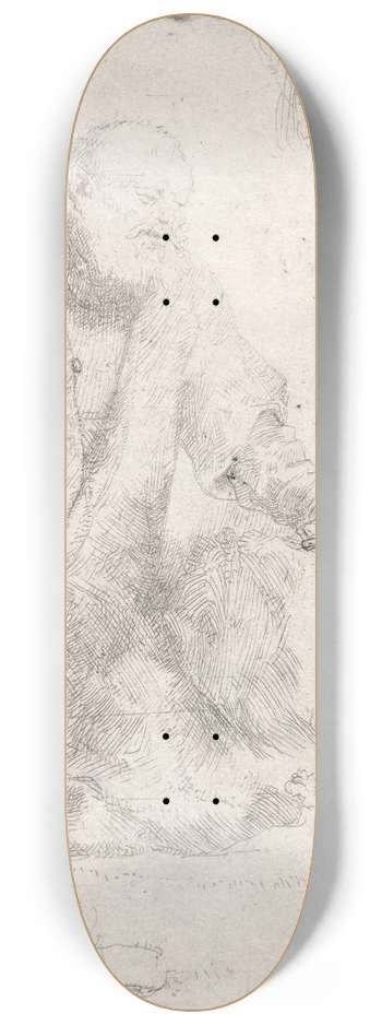 Rembrandt van Rijn - Saint Peter in Penitence 8.25 inch art skate deck
