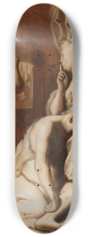 Rembrandt van Rijn - Samson and Delilah 8.25 inch art skate deck