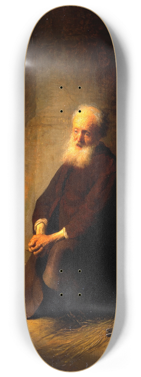 Rembrandt van Rijn - St. Peter in Prison 8.25 inch art skate deck