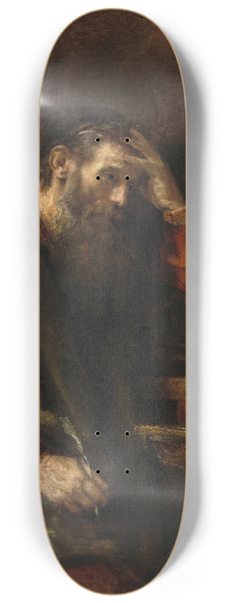 Rembrandt van Rijn - The Apostle Paul 8.25 inch art skate deck