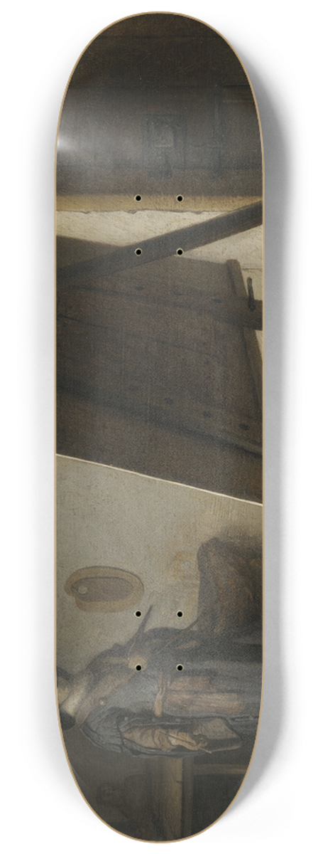 Rembrandt van Rijn - The Artist In His Studio 8.25 inch art skate deck