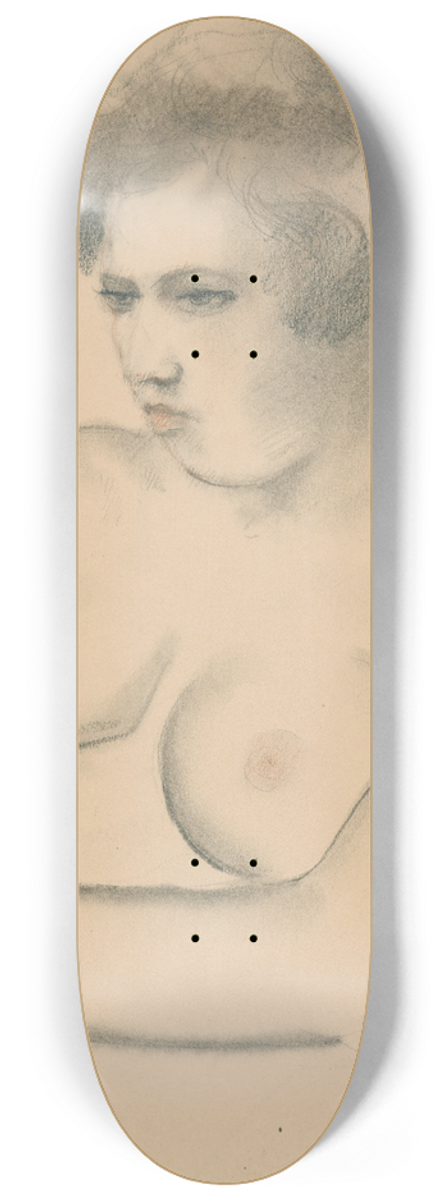 Armand Rassenfosse - Seated female nude 2 8.25 inch art skate deck