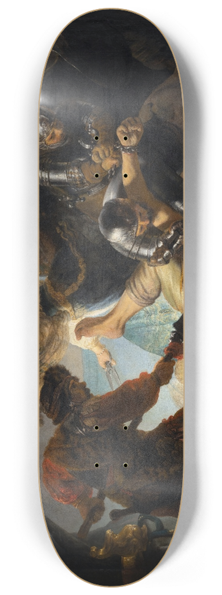 Rembrandt van Rijn - The Blinding of Samson 8.25 inch art skate deck
