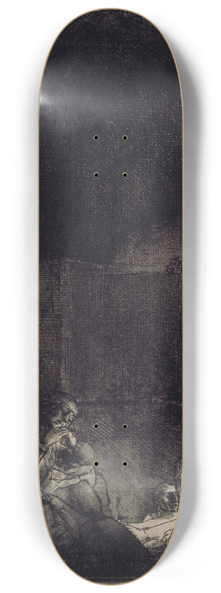 Rembrandt van Rijn - The Entombment 8.25 inch art skate deck