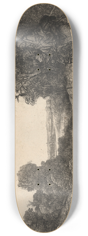 Rembrandt van Rijn - The Flight into Egypt 8.25 inch art skate deck
