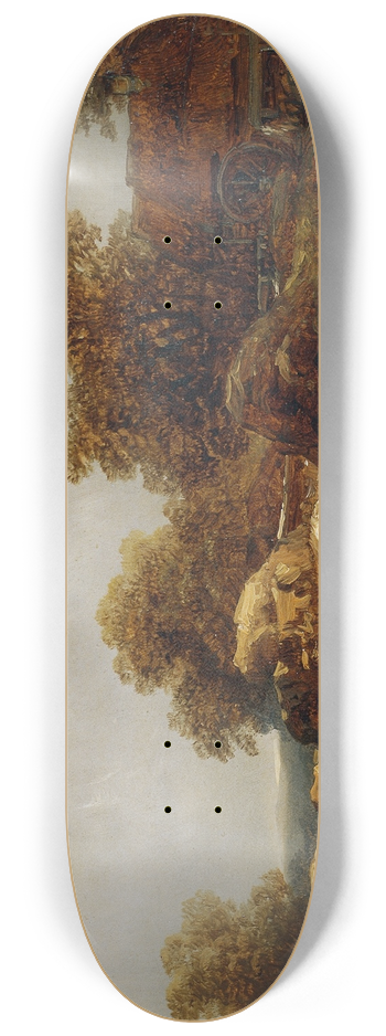 Remigius Adrianus van Haanen - Felsige Landschaft 8.25 inch art skate deck