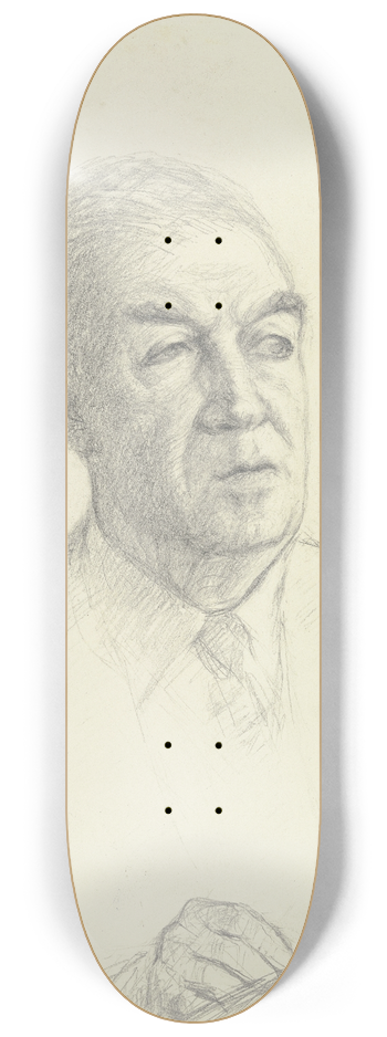 Arno Knig - Portrait of Benno Reifenberg I 8.25 inch art skate deck