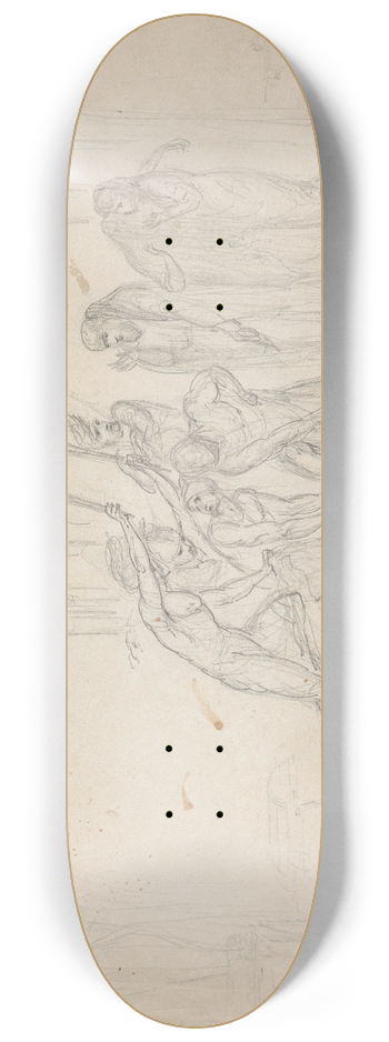 Rev. William Warren Porter - Scene from The Mysteries of Udolpho 8.25 inch art skate deck