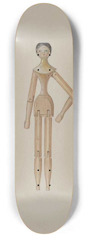 Rex F. Bush - Doll  Clarissa 8.25 inch art skate deck
