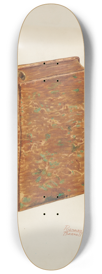 Richard Barnett - Book Flask 8.25 inch art skate deck