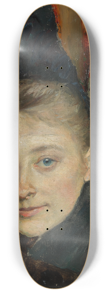 Richard Bergh - Portrait of the Artists First Wife ne Klemming 8.25 inch art skate deck