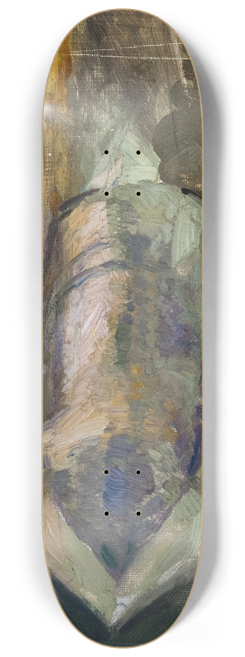 Richard Bergh - Sketch for The Knight and the Maiden (The Knights Shoe) 8.25 inch art skate deck