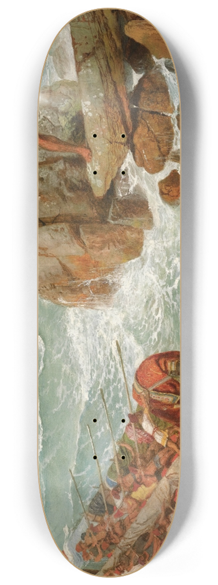 Arnold Bcklin - Odysseus And Polyphemus 8.25 inch art skate deck