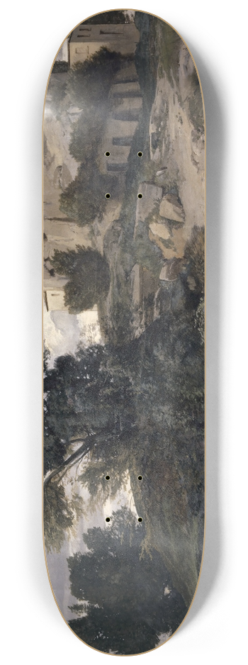 Arnold Bcklin - On the Way to Emmaus 8.25 inch art skate deck