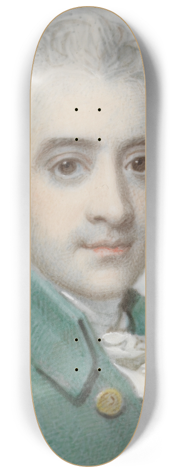 Richard Cosway - Portrait of a Gentleman 8.25 inch art skate deck