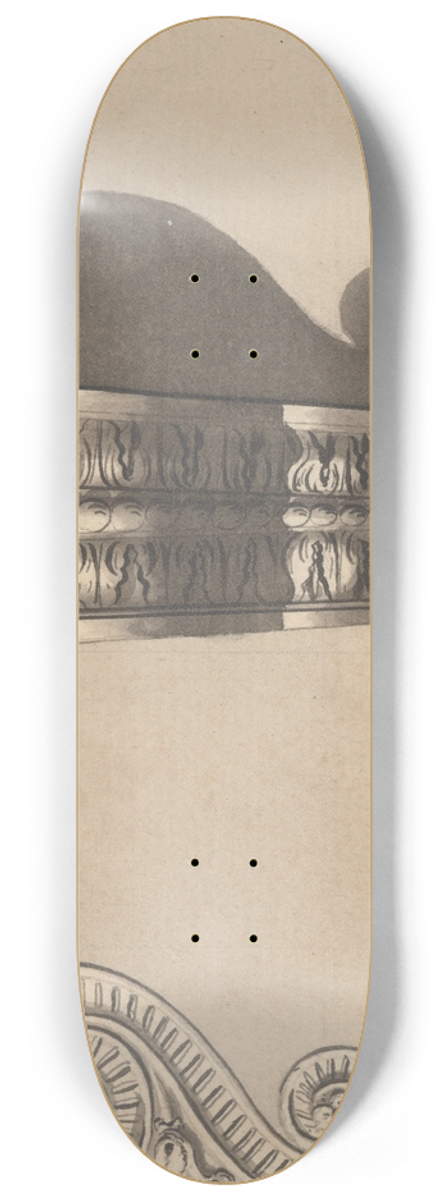 Richard de Lalonde - Two Views of a Bracket 8.25 inch art skate deck