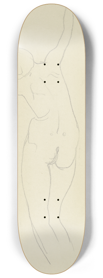 Richard Martin Werner - Female nude, standing 8.25 inch art skate deck