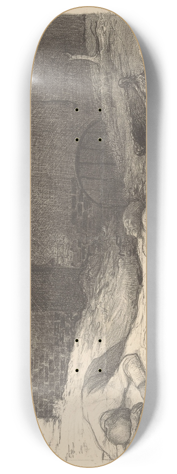 Richard Nicolas Roland Holst - Drie liggende, dode mannen bij een gebouw 8.25 inch art skate deck