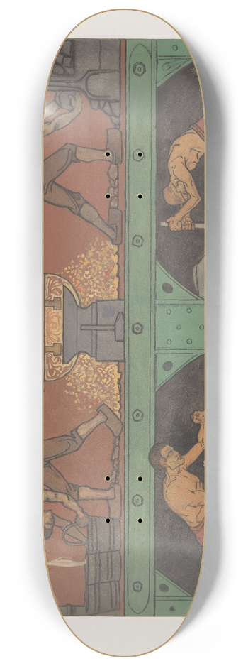 Richard Nicolas Roland Holst - Ontwerp voor schildering in de beurs van Berlage; De Industrie 8.25 inch art skate deck