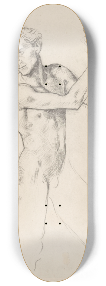 Richard Nicolas Roland Holst - Staand mannelijk naakt met schaal 8.25 inch art skate deck