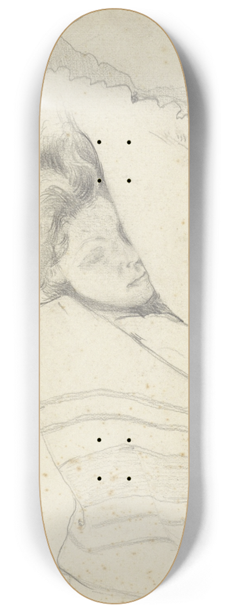 Richard Nicolas Roland Holst - Vrouw van Richard Roland Holst in bed, naar rechts 8.25 inch art skate deck