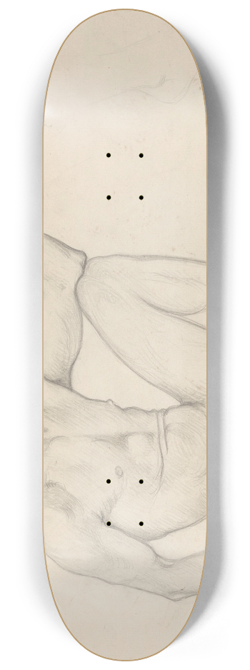 Richard Nicolas Roland Holst - Zittend mannelijk naakt met schaal 8.25 inch art skate deck