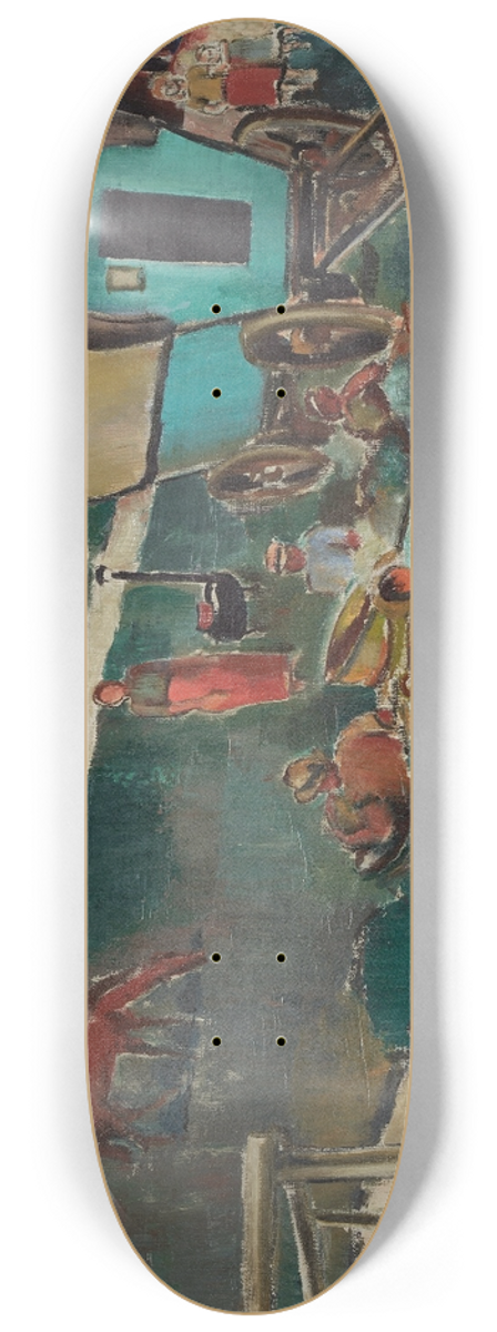 Arnold Fiechter - Gypsy Camp In Alsace 8.25 inch art skate deck