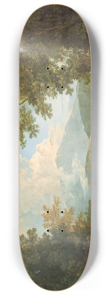 Richard Wilson - Cicero with his friend Atticus and brother Quintus, at his villa at Arpinum 8.25 inch art skate deck