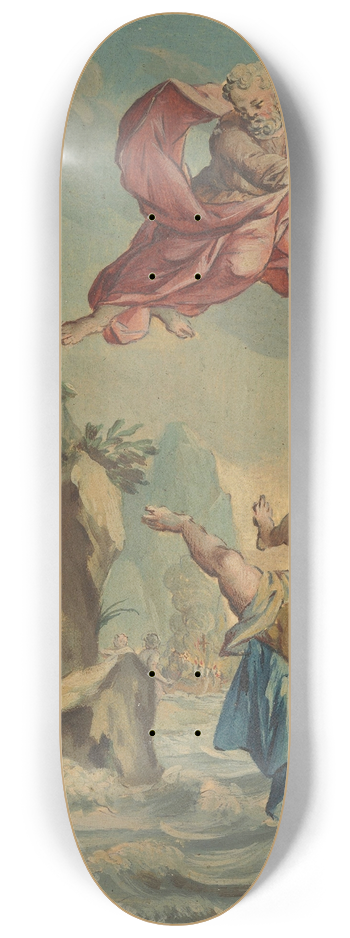 Rienk Keyert - Mentor gooit Telemachus van een rots en springt hem achterna 8.25 inch art skate deck