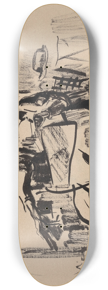 Rik Wouters - Nel Reading a Newspaper 8.25 inch art skate deck