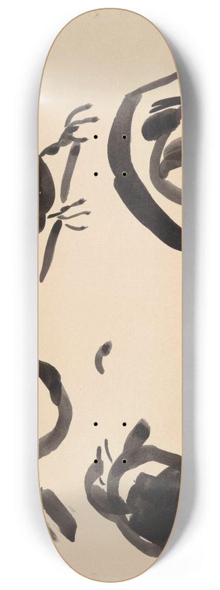 Rik Wouters - Study of a Blackbird 8.25 inch art skate deck