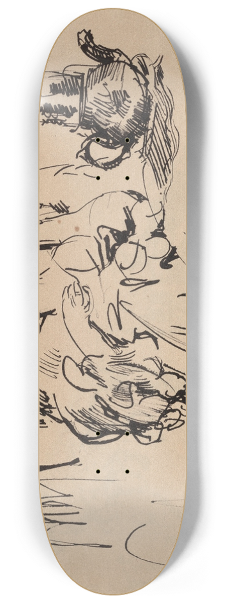 Rik Wouters - Woman at Breakfast 8.25 inch art skate deck
