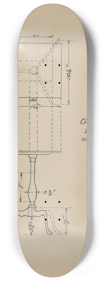 Robert Brigadier - Candle Stand 8.25 inch art skate deck
