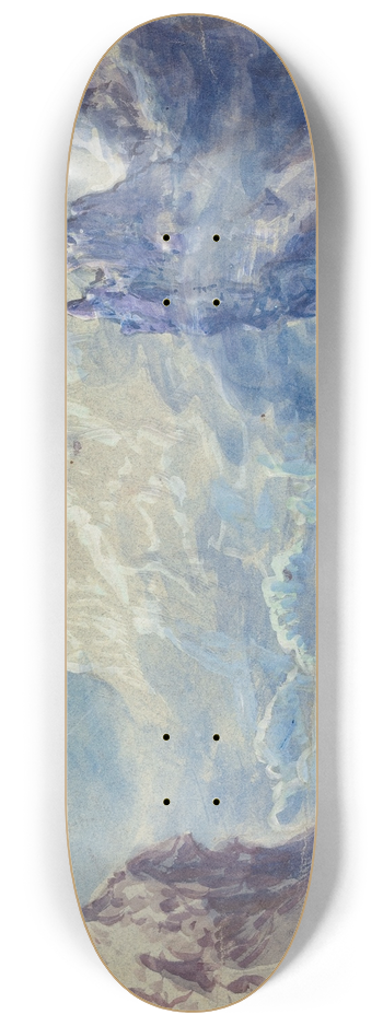 Robert Caney - Fantastic Mountainous Landscape with a Starry Sky 8.25 inch art skate deck
