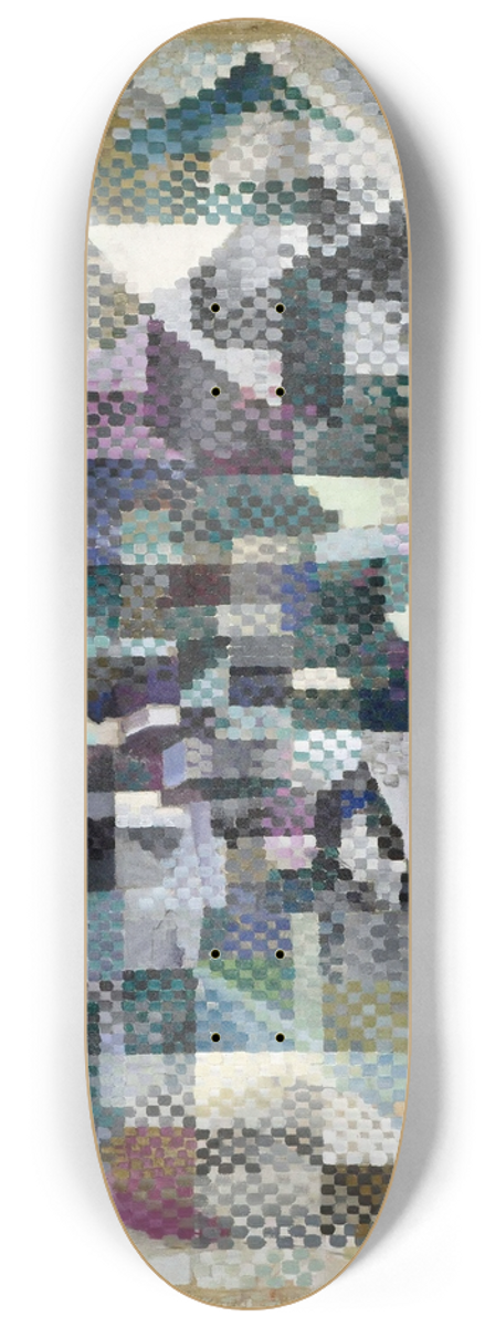 Robert Delaunay - Window on the City No. 3. 8.25 inch art skate deck