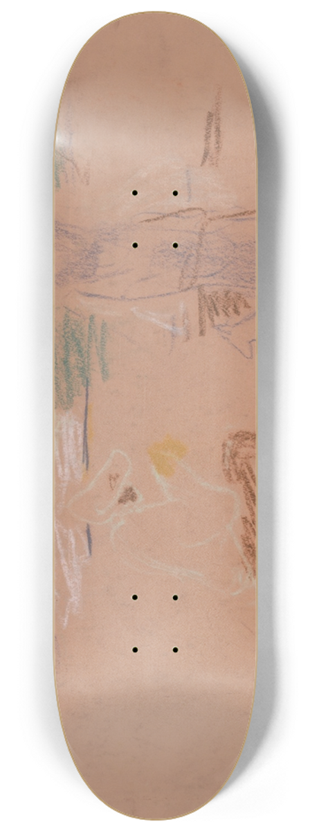 Arnold Peter Weisz-Kubnan - Figural Sketch 8.25 inch art skate deck