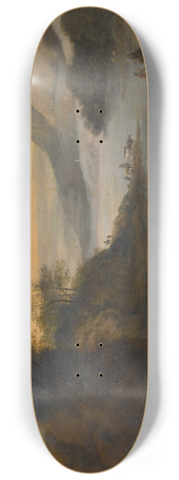 Robert Griffier - Landscape with Animals 8.25 inch art skate deck
