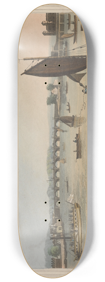 Robert Havell - View of Vauxhall Bridge 8.25 inch art skate deck