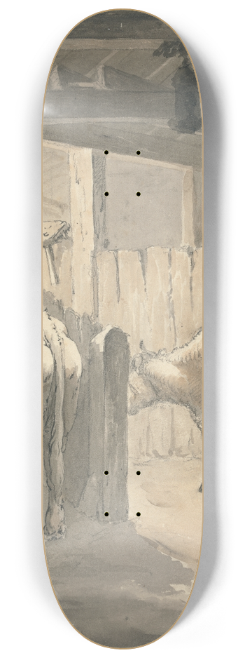 Robert Hills - A Cow Byre 8.25 inch art skate deck