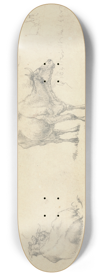 Robert Hills - Cows From Various Angles 8.25 inch art skate deck