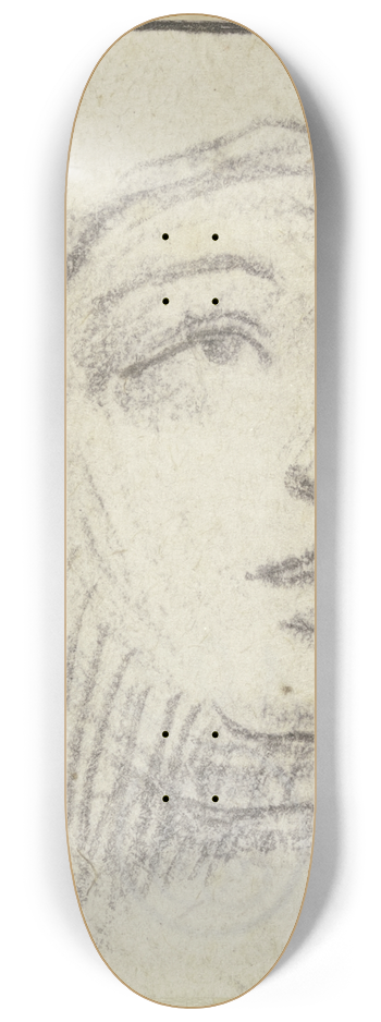 Robert Nanteuil - Eine Frau, emporblickend 8.25 inch art skate deck